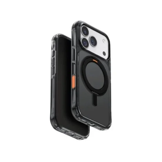Uniq Hybrid Iphone 17 Pro (2025) 6.3 Swivix With 360 Rotating Kickstand - CARBON BLACK